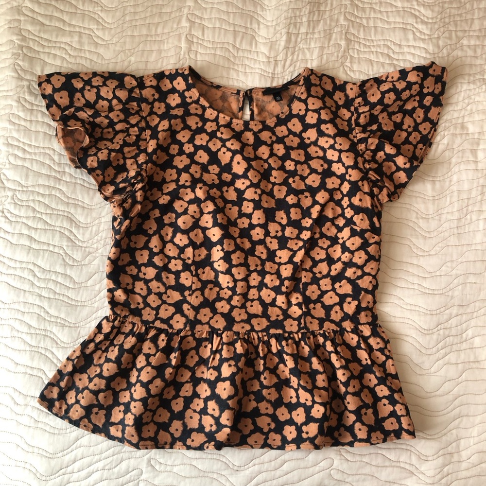 WhoWhatWear floral peplum top
